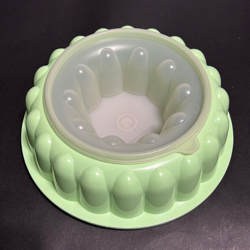 Classic Mint Green 1970s Tupperware Jello Mold Vintage.